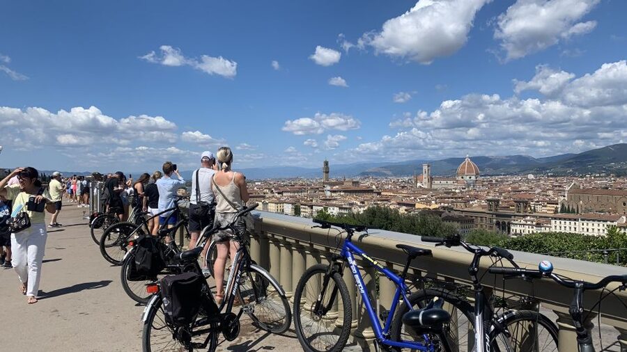 Florence: Guided Bike Tour with Piazzale Michelangelo - Santa Croce, Dante, and Piazza della Signoria