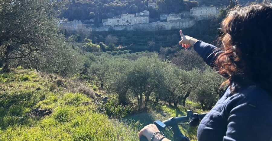 From Aix-en-Provence: Luberon Region E-Bike Full-Day tour - Riding toward Lacoste Castle