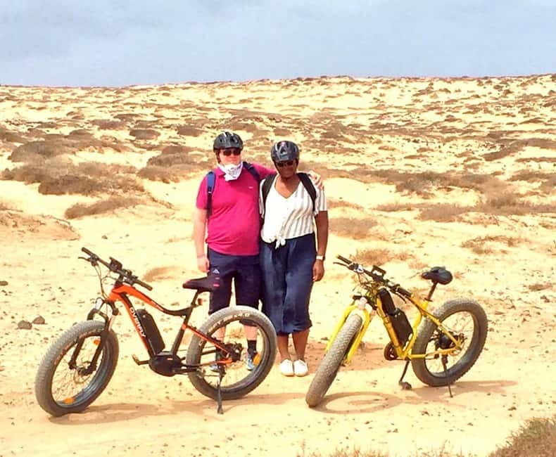 From Corralejo: Fuerteventura Guided E-Bike/E-scooter Tour - A drink stop around Lajares