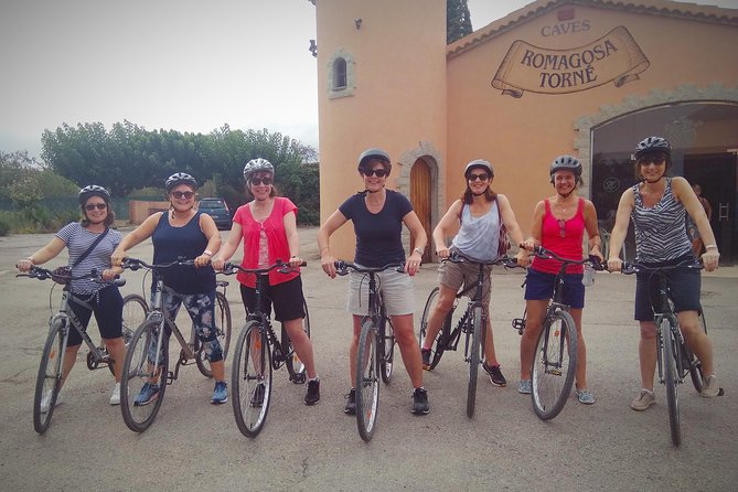 From Sitges: Bike Tour and Winery Visit with Free Hotel Pick Up. - Riding past vineyards and grape trials