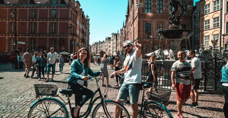Gdansk Private Bike Tour - Łąkowa and the regenerated Low Town