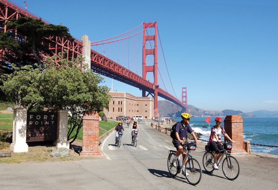 Golden Gate Bridge: Electric Bike Guided Tour to Sausalito - The downhill ride into Sausalito