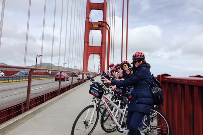 Golden Gate Bridge Guided Bicycle or E-Bike Tour from San Francisco to Sausalito - Fort Point, where the bridge begins