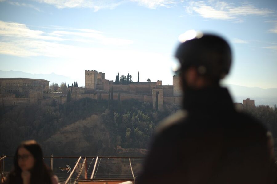Granada: Albaicin and Sacromonte E-Bike Tour - Plaza Nueva sets up the two-hour ride