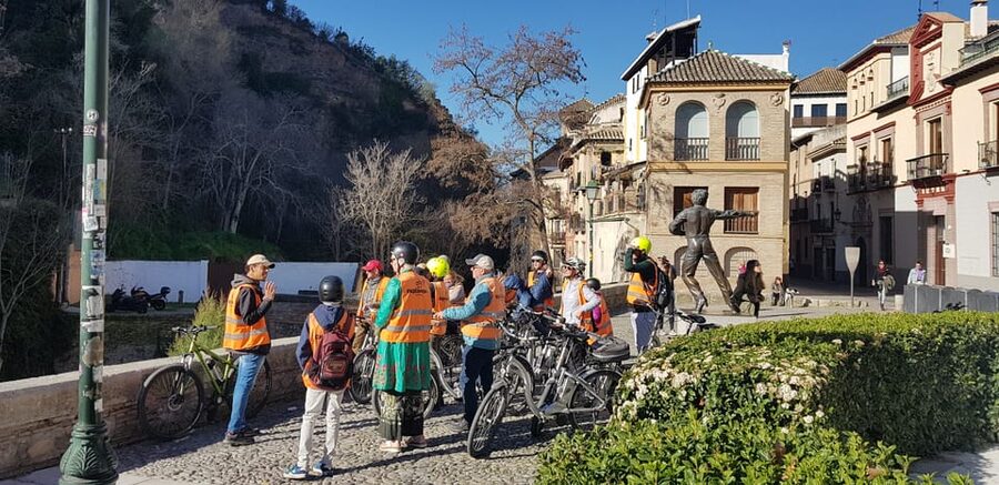 Granada: E-Bike Tour and Fast-Track Alhambra Ticket - Entering the Alhambra and Nasrid Palaces