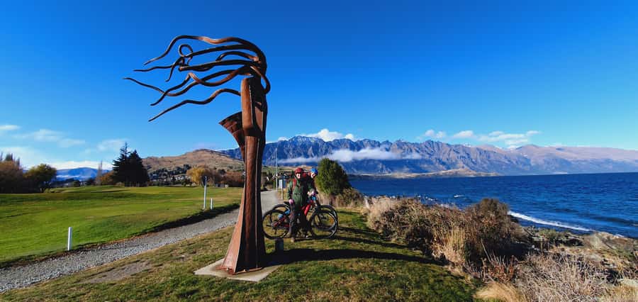 Guided Scenic E-bike Tour - Ride to the Lake - Finding sculptures in the natural surroundings