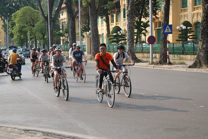 Half-Day Bicycle Tour Combine City & Countryside + Train Street - West Lake and the view from Thanh Nien Road