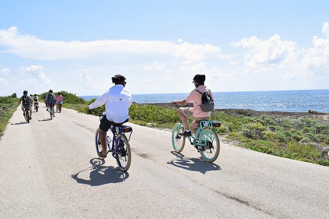 Half-Day Electric Bike Tour of Cozumel's East Side With Lunch - Scenic stops, rock formations, and shoreline views