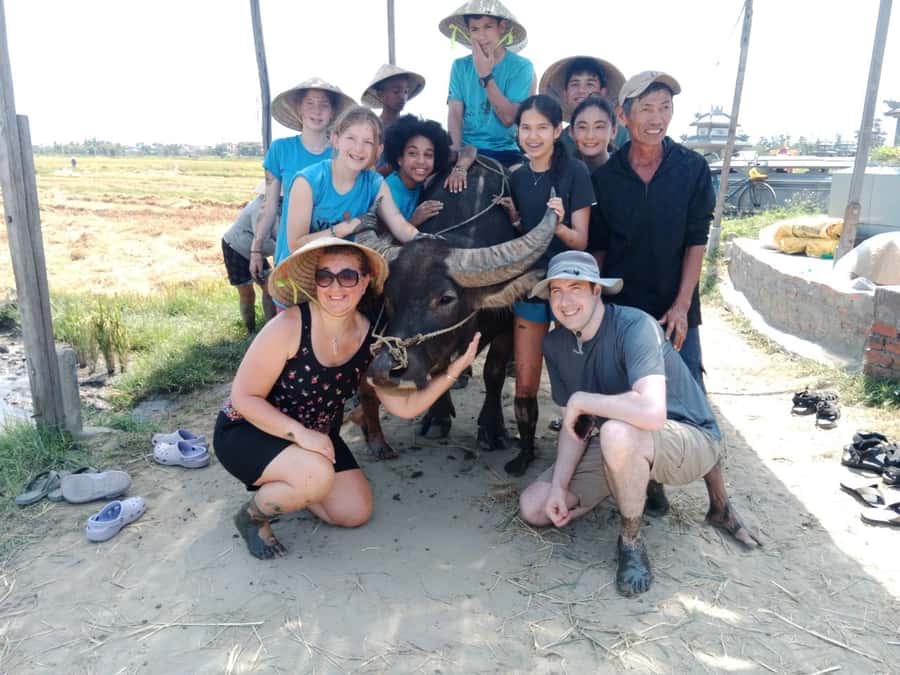 Hoi An: Countryside by Cycling, Buffalo Riding & Do Farming - Small village encounters along the route