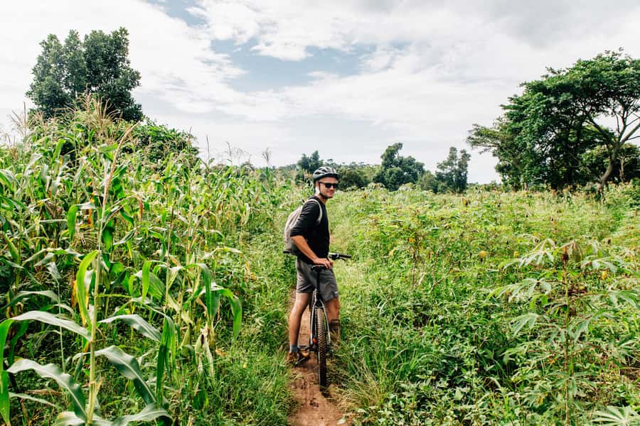 Kampala: Lake Victoria Island Cycling Tour - The white beach finish