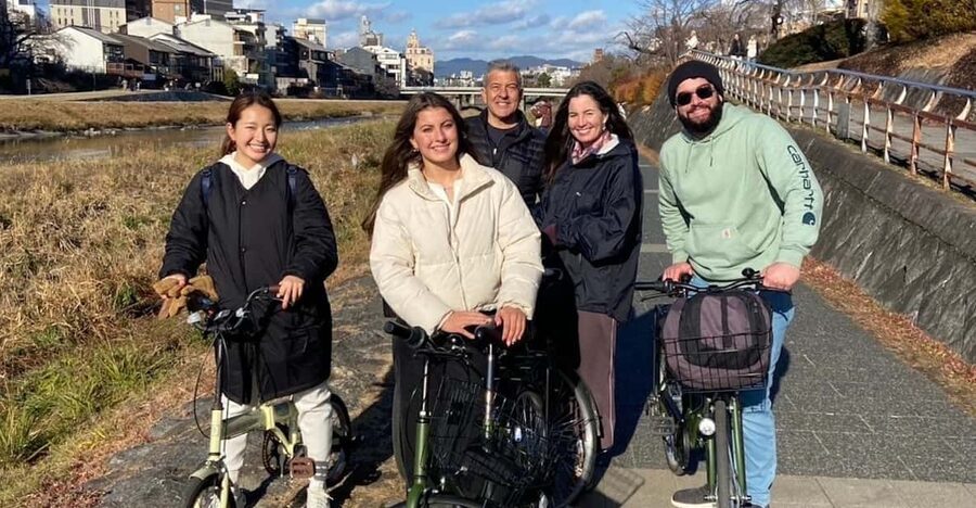 Kyoto: Hidden Gems E-Bike Tour with Local Japanese Guide - Starting near Gojo and getting onto the bikes