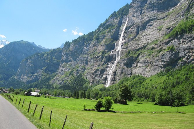 Lauterbrunnen Valley Waterfalls E-bike Tour with Swiss Picnic - Riding through forests, gorges, and the valley