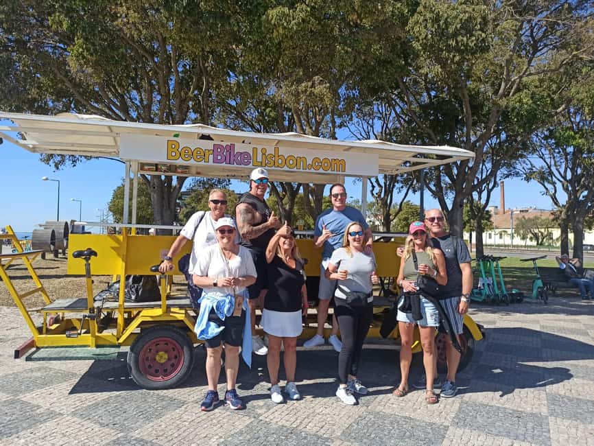 Lisbon: 1-Hour Beer, Sangria or Wine Bike Sightseeing Tour - The Tejo Promenade is the natural starting point