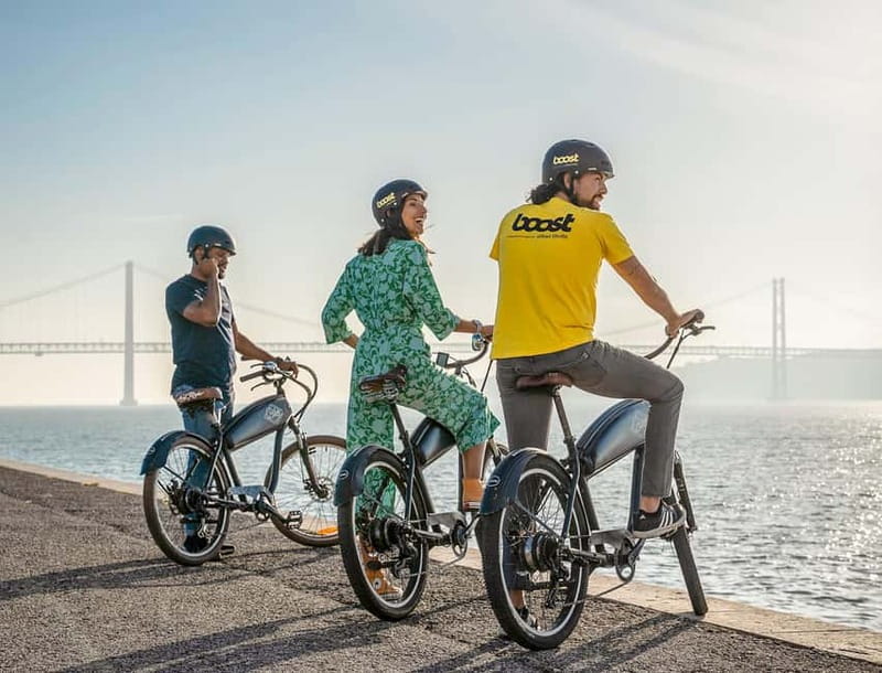 Lisbon: Electric Bike Tour by the River to Belém - Starting at Commerce Square and Cais das Colunas