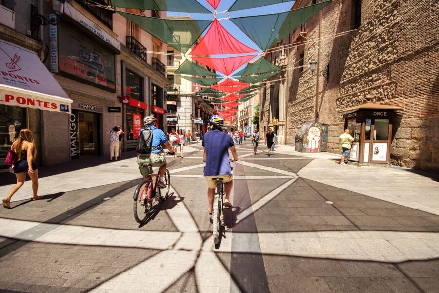 Madrid City Guided Bike/E-Bike Tour for Small Groups - The gentle climb to Retiro Park