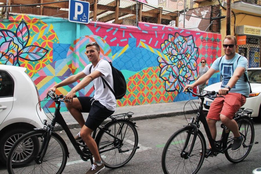 Madrid: Street Art Bike Tour - Muelle and the beginning of Madrid graffiti