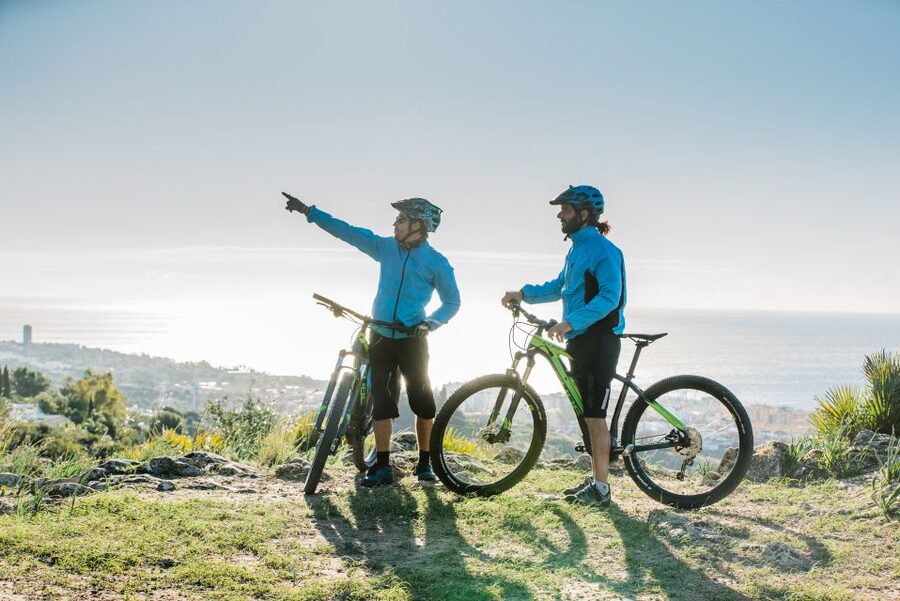 Marbella: E-Mountain Bike Tour with Wine - Climbing toward the white villages
