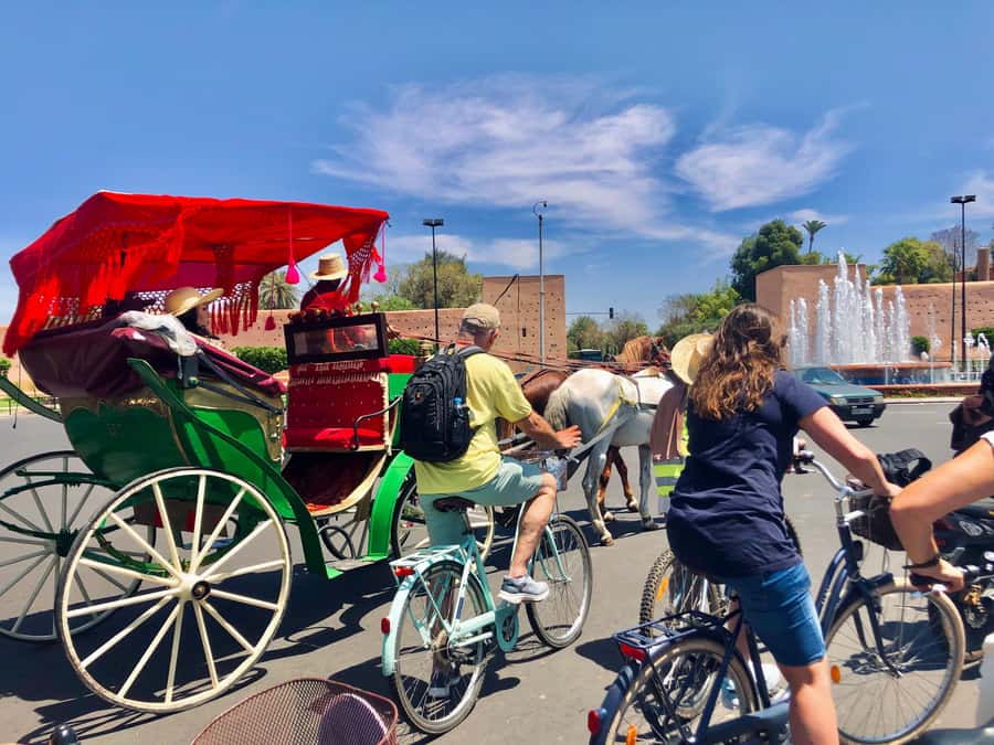 Marrakech:Guided City Cycling Tour - Culture, Colors & Charm - Gueliz, wide roads, and a different Marrakech