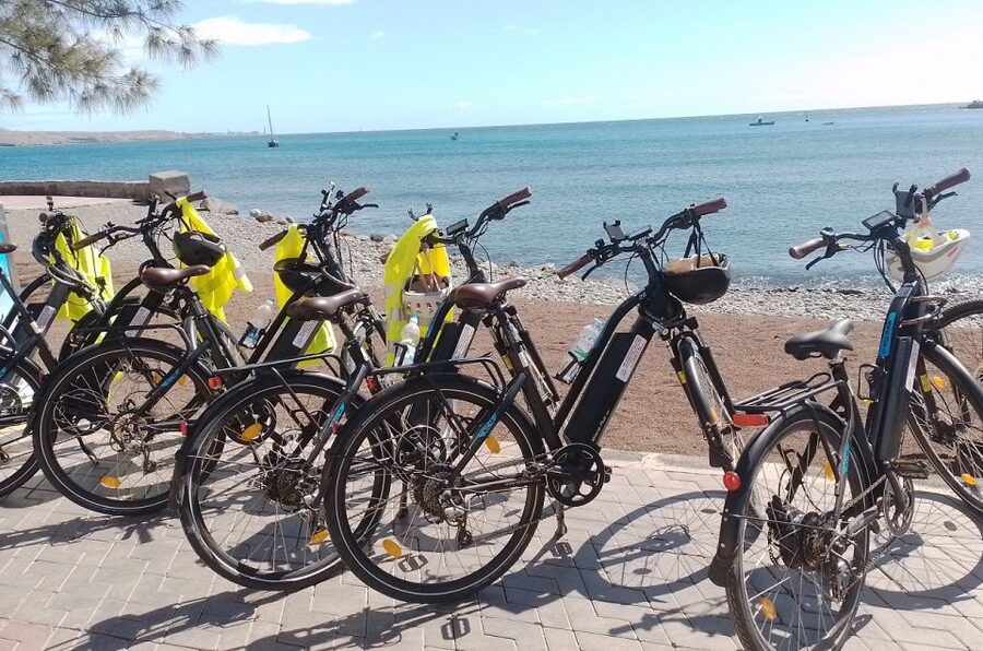 Maspalomas: Southern Coast E-Bike Tour Option Tapas Tasting - Bikes, safety, and group size