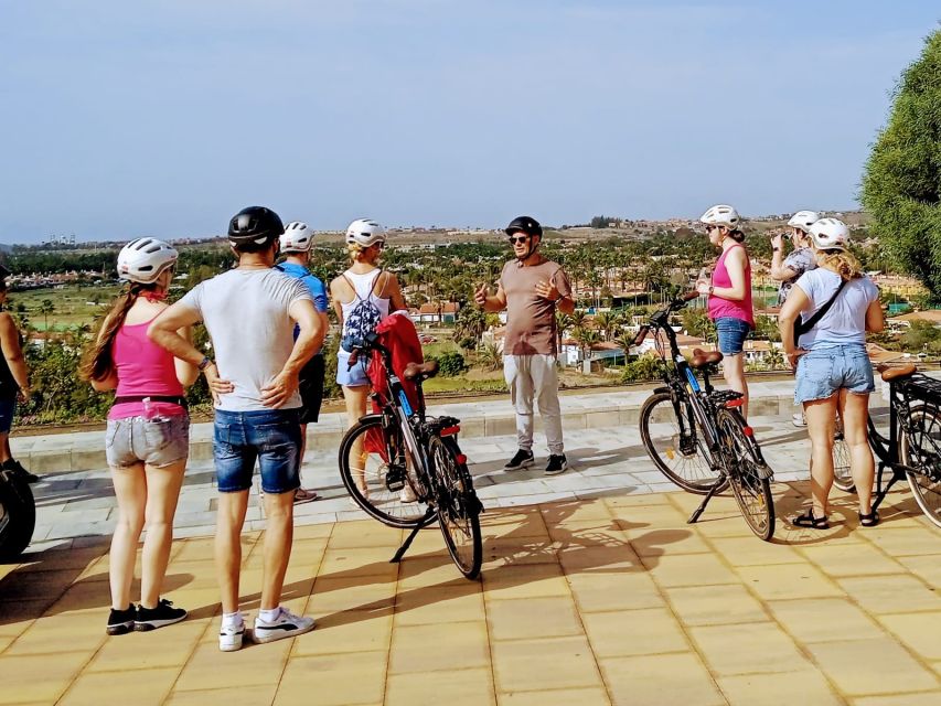 Maspalomas: Southern Coast E-Bike Tour Option Tapas Tasting - A rare southern banana plantation