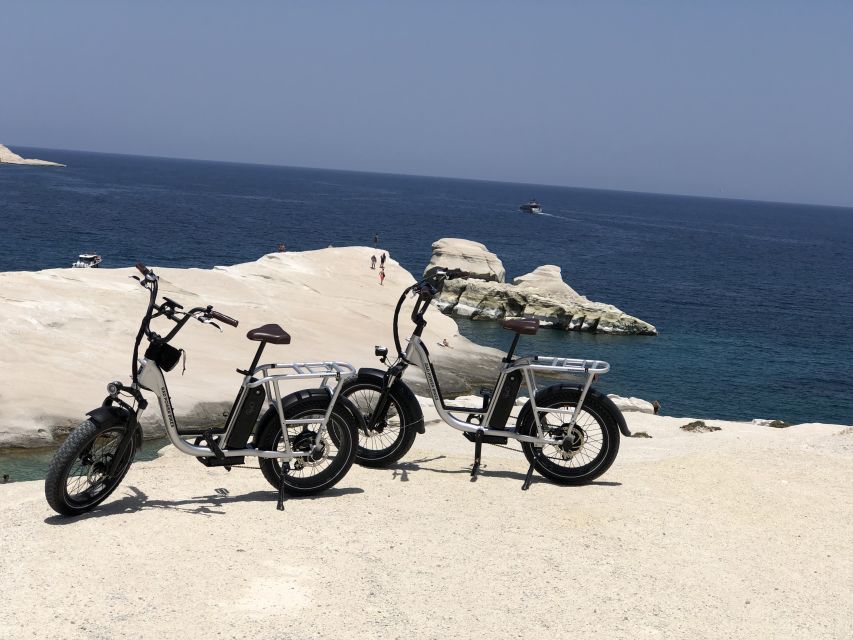 Milos: Half day electric bike tour with Sarakiniko beach - Ancient Theatre and the Venus of Milos connection