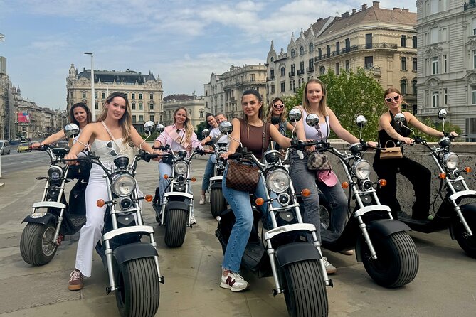 Monster Bike Sightseeing Tour – City Budapest on Electric Rollers - Starting on Galamb utca with a quick safety lesson