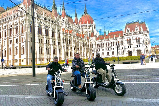 Monster Bike Sightseeing Tour – City Budapest on Electric Rollers - Castle Garden Bazaar at the foot of Buda Castle