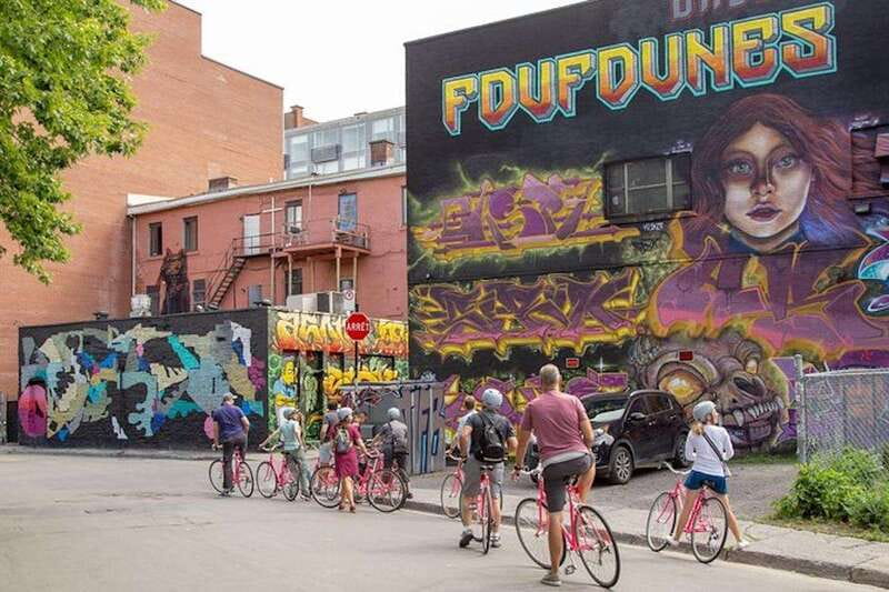 Montreal: Non Touristy Pink Bike Tour - Leaving the main streets for local Montreal