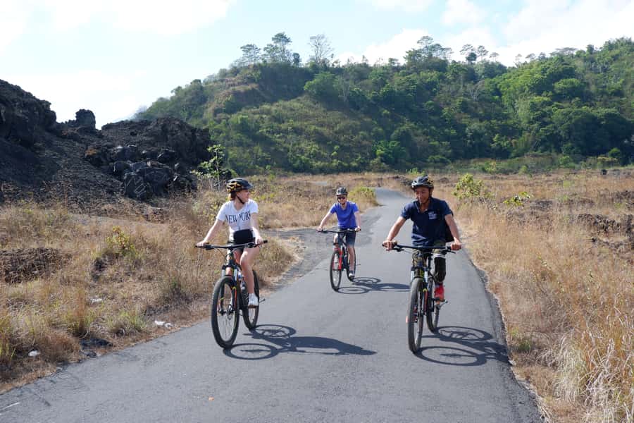Mount Batur: Black Lava Cycling Tour w/ Natural Hot Spring - Key points at a glance