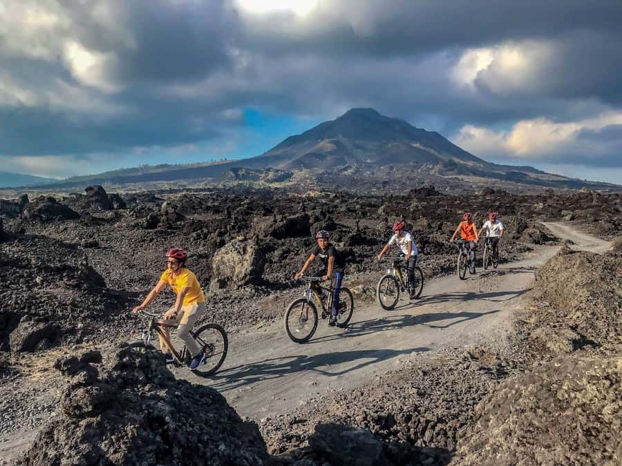 Mount Batur: Black Lava Cycling Tour w/ Natural Hot Spring - Mt. Batur Lounge makes the logistics easier