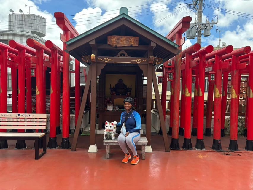 Naha: Guided E-Bike Tour of the 12 Zodiac Temples - Ankokuji Temple, old homes, and a very large gajumaru