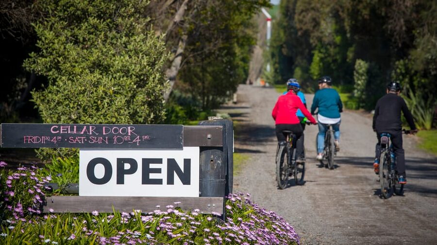Napier: Cape Coast Winery Tour on E-Bikes - The Tuki Tuki River trail and Te Mata views