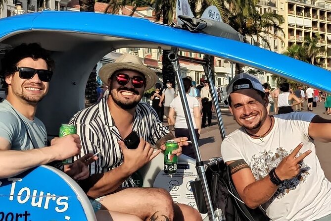 Nice: private guided Tour by electric taxi bike - The Grand Tour: 75 minutes across the old center and port