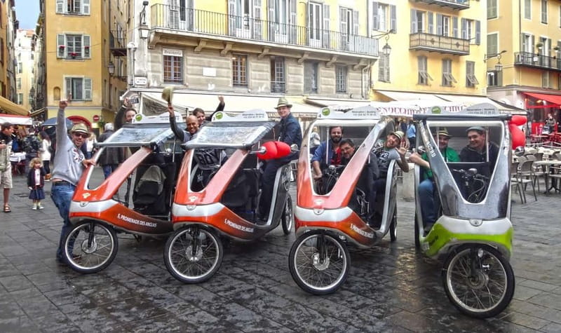 Nice: private guided Tour by electric taxi bike - Price, comfort, and group size