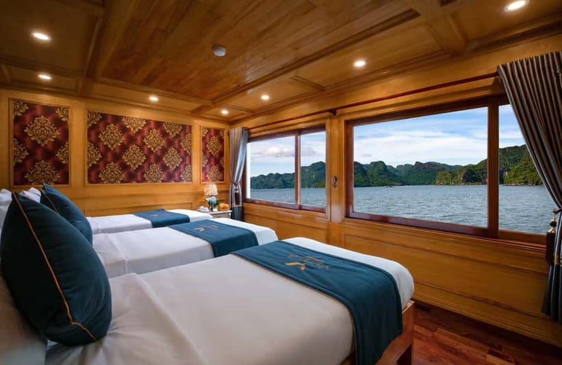 Ninh Binh: Lan Ha Bay 2D 1N cruises- bike tour, kayak, meals - Lunch, checkout, and the return to Hanoi