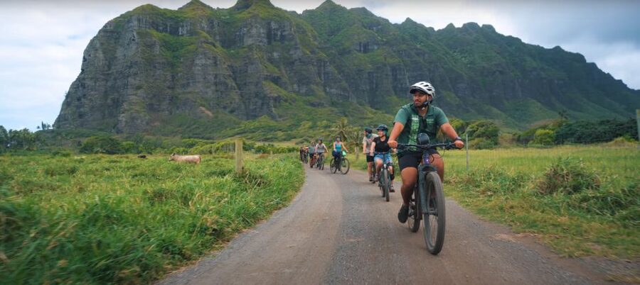 Oahu: Kualoa Electric Bike Tour - What the trail ride feels like