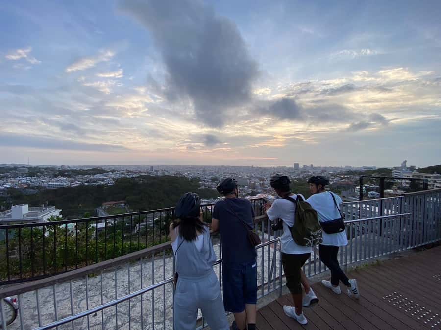 Okinawa: Afternoon Cycling Tour with Local Guide - The hilltop viewpoint over Naha
