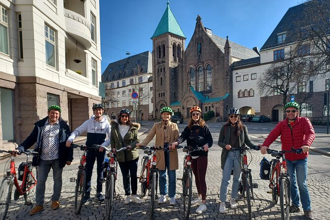Oslo Highlights Bike Tour - Aker Brygge mixes shipyard past and harbor views