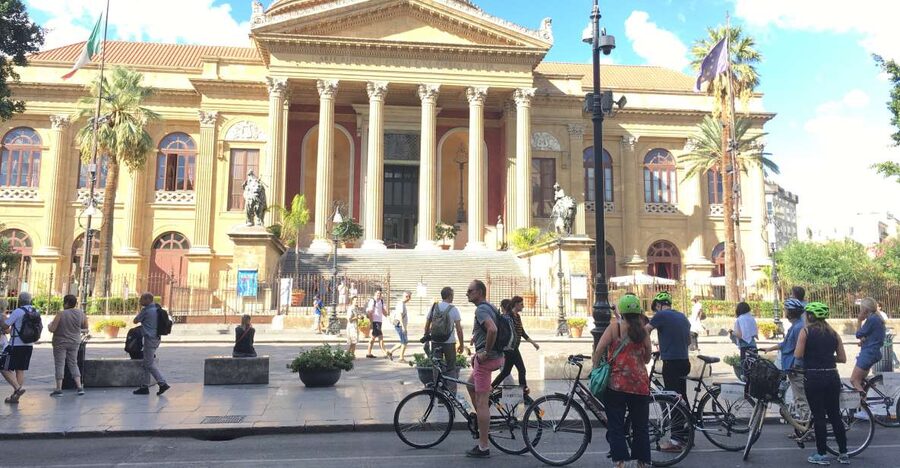 Palermo: Historic Center Guided Bike Tour with Food Tasting - Starting near Via Discesa dei Giudici