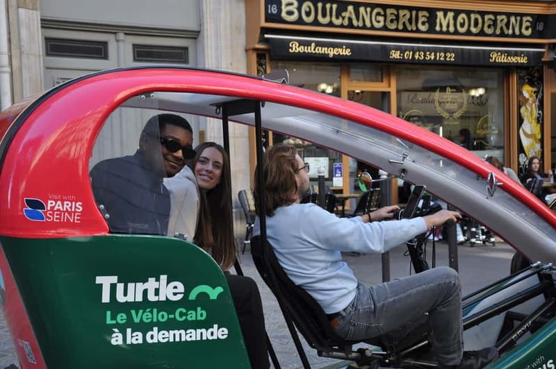 Paris: 2 hours Emily Tour in a Private Rickshaw bike - The bakery stop and Luxembourg Gardens