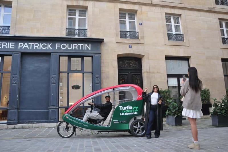 Paris: 2 hours Emily Tour in a Private Rickshaw bike - Montmartre, Rue de l’Abreuvoir, and Dalida