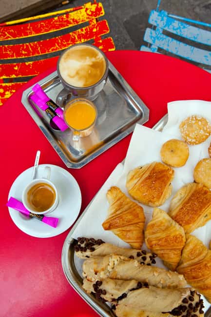 Paris Marais Bike Tour with Cheese & Sweet Tastings - Cheese, baguette, pastries, and chocolate