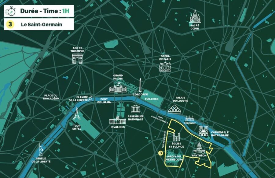 Paris : Private guided tour Rickshaw bike - Saint-Germain - Pont Neuf and the return to Saint-Michel
