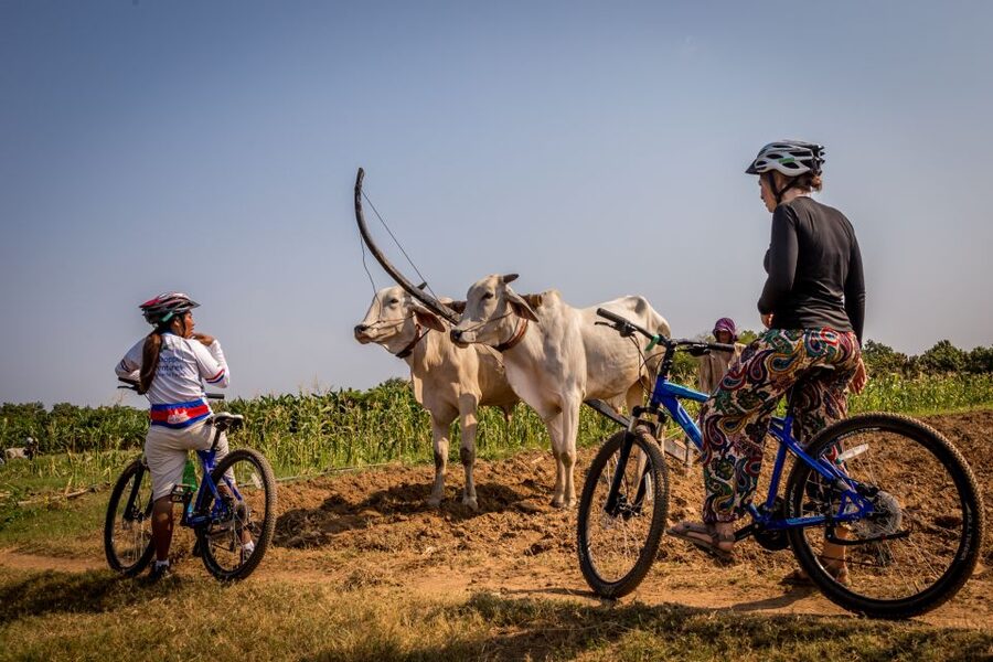 Phnom Penh: Mekong Islands & Silk Islands Guided Bike Tour - A pagoda, Buddhist practice, and village life