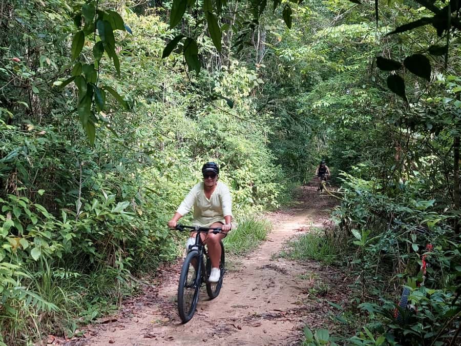 Phuket: Half-Day Countryside Cycling Tour with Lunch - First pedal strokes near the forest nursery