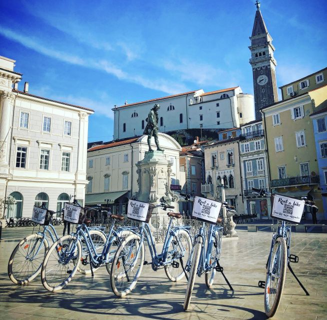 Piran: Bike Rental with Map, Helmet, Water bottle and Lock - Following the Parenzana toward Strunjan
