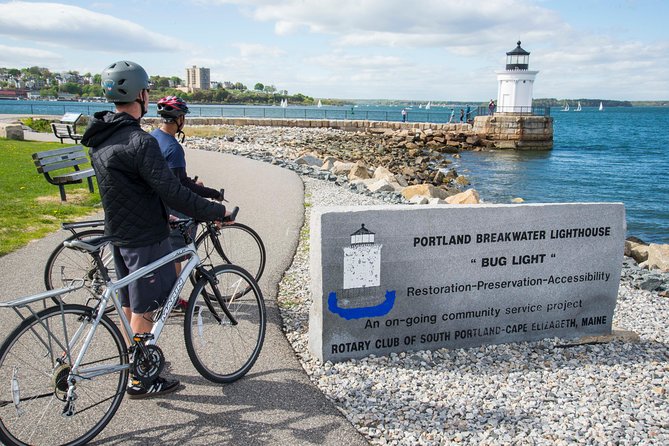 Portland Bicycle Tour with 5 Lighthouses and XL Lobster Roll - Willard Square and Willard Beach close the loop