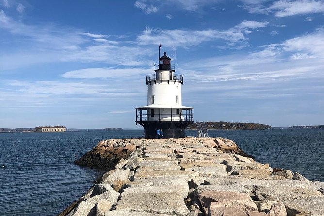 Portland Bicycle Tour with 5 Lighthouses and XL Lobster Roll - Bug Light Park begins the lighthouse count