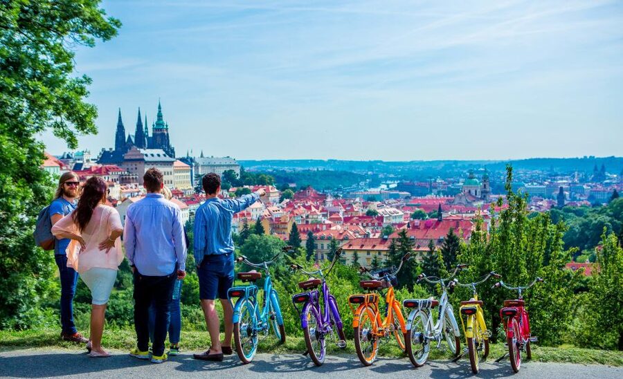 Prague: 7 Best Viewpoints of Prague E-Bike Tour - Lesser Town, Kampa Island, and the Lennon Wall