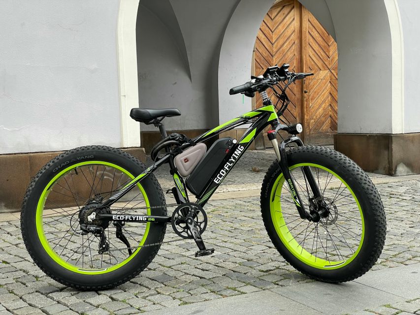Prague: City Viewpoints Tour by Electric Fat Bike - John Lennon Wall and the Kampa side of town